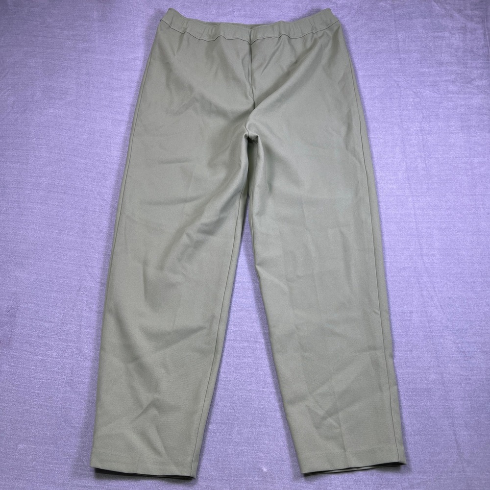 Bend‎ Over Elastic Waist High Rise Tapered Pants Women 18P Sage Green